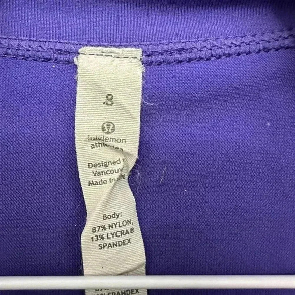 Lululemon Origami Stride Full Zip Jacket Purple Women's  Size 8 - Picture 14 of 14